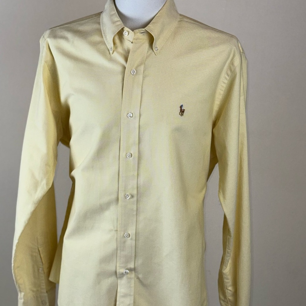 Ralph Lauren Light Yellow Button Down Shirt